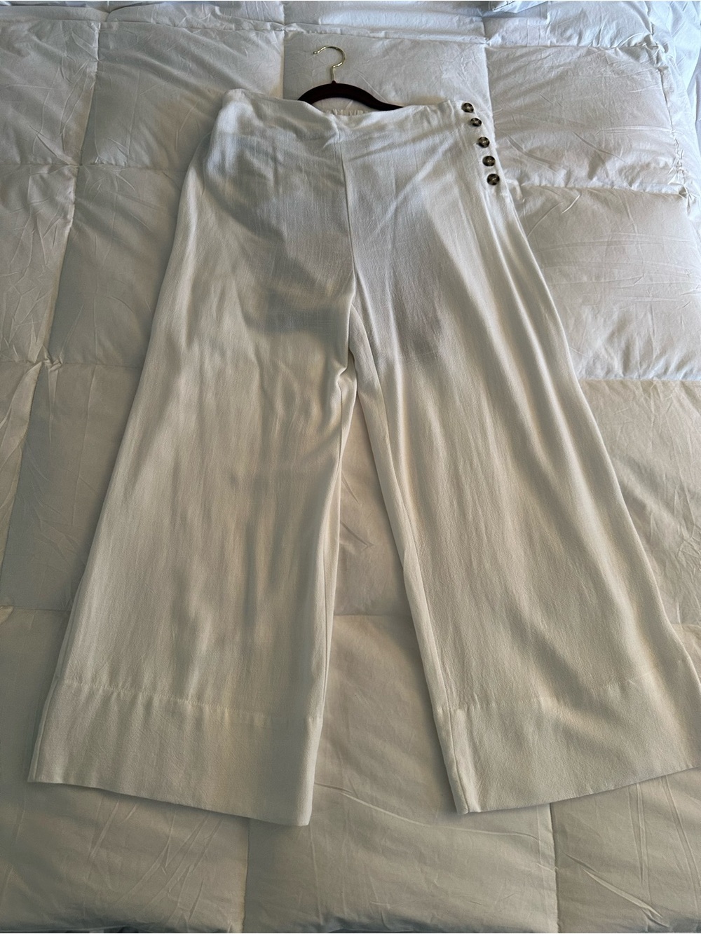 GLG. Good Luck Gem Wide. Buttons -Accent Pants